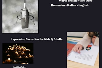 narrate audiobooks and children stories