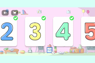 create kid illustration and vector art for educational apps and platforms