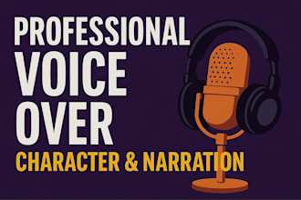 narrate your script with powerful and dramatic delivery