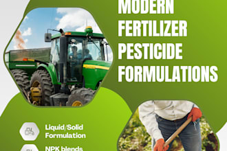 develop custom fertilizer and pesticide formulations and recipes