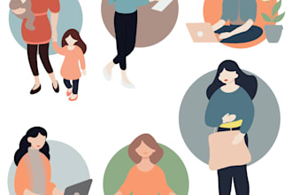 draw unique procreate illustrations or stickers for you