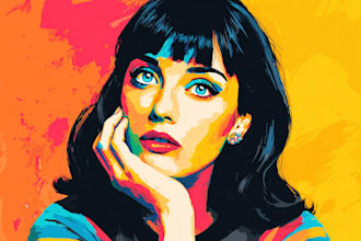create a unique street pop art illustration