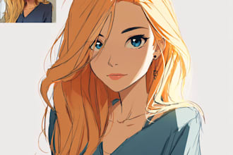 draw characters in cartoon or anime style