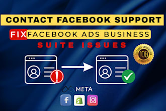 contact meta support to fix facebook business manager and ad account issues fast