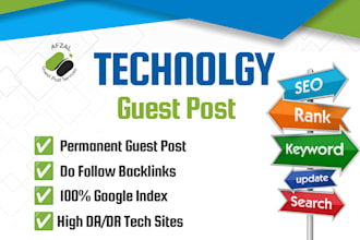 write and publish SEO guest posts on real tech blogs with do follow links