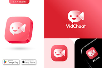 design modern app logo for android IOS