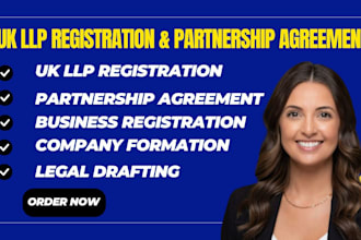 register your UK llp and draft a professional partnership agreement