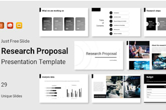 do awesome powerpoint presentation slide,reseach,film pitch,crypto presentation