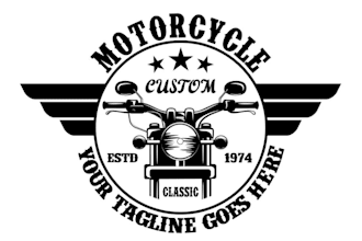 do an excellent motorbike, biker, and mountain bike logo