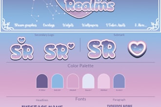 make amazing vtuber, gaming logo or twitch panels