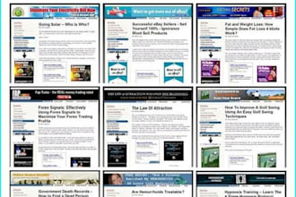 give YOU 47 Click Bank Affiliate Websites with Resell Rights