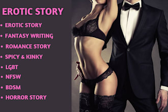 write erotic story, erotica, nsfw fanfiction, bdsm romance story, lgbt