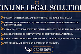 draft a powerful cease and desist letter for defamation, trademark and IP theft