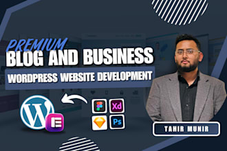 create a wordpress blog website or business website, author or blogger website