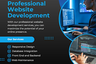 built custom website as full stack website developer