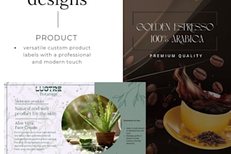 design minimalist product label, packaging labels designs