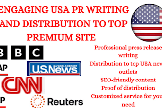 write and distribute your USA press release to top premium news sites