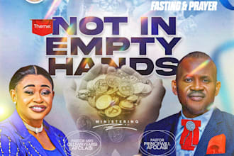 create a unique church flyer or event flyer design