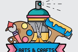 design an arts and  craft logo for handmade products business