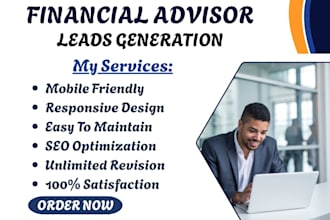 generate financial advisor leads, tax leads and accounting landing page