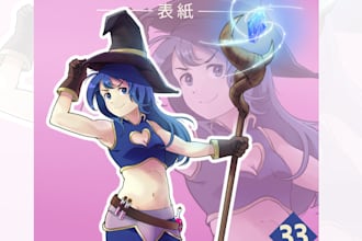 draw manga illustrations for you