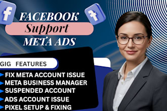 contact meta facebook support fix face book ads business account