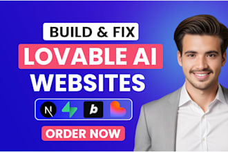 build and fix lovable ai website, web app, lovable dev projects with supabase
