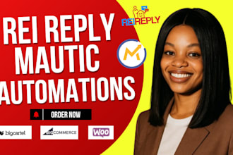 setup rei reply mautic email marketing automation campaign landing page funnel