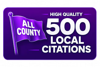 create high quality local citations for local SEO and google maps ranking