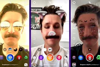 design a viral ar filter for instagram, tiktok, and facebook