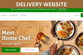 build food delivery website restaurant website zaplet store meal prep website
