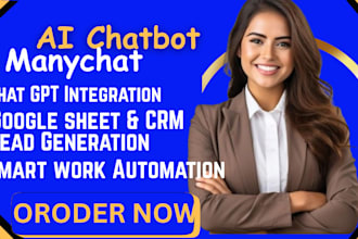 create ai chatbot for your social media with manychat