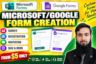 create online microsoft forms google forms survey registration quiz forms