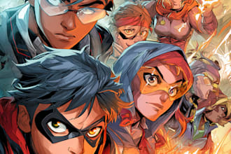 do comic cover arts for your stories