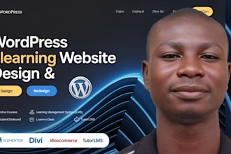 develop wordpress elearning website learndash tutor lms website course upload