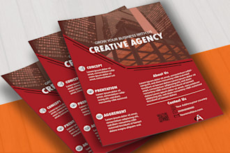 design a flyer, menu, brochure