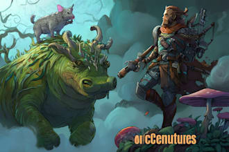 illustrate fantasy art creatures and characters