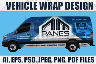 design professional  van wrap, car wrap ,bus, truck  wrap for you