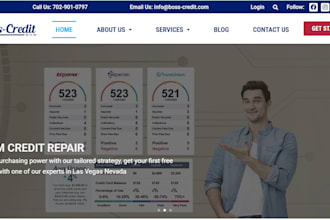 create credit repair website, credit repair landing page