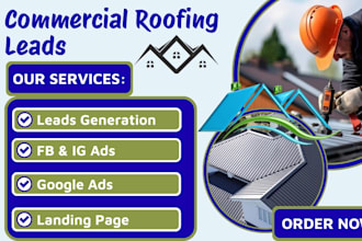 generate commercial roofing leads, roofing leads and roofing website