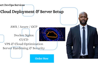 deploy configure cloud infrastructureaws azure gcp docker