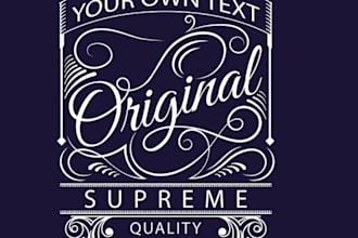do retro, vintage or hipster business logo design