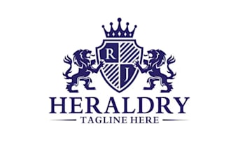 design creative eye catching heraldry logo