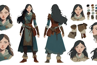 design custom dnd party portraits and group art