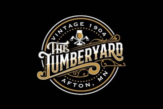 make a vintage brewery pub beer logo design