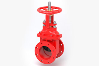 deliver 3d valve model,mechanical parts,industrial product design in solidworks