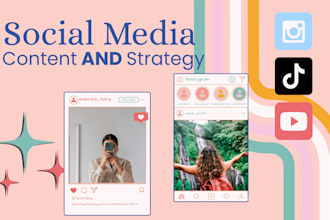 create social media content for influencers, small businesses