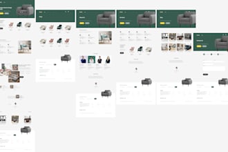 design modern and user friendly ecommerce furniture website