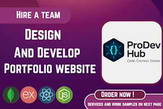 design or rebuild personal and business portfolio sites with our full stack team