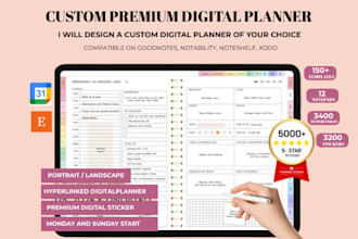 etsy digital planner, hyperlinked planner, etsy digital product, etsy seo